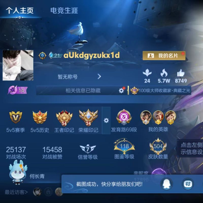 国标射手-百星发育路69段国服蒙犽3水晶2无双3珍传24传说历史7省级金标5星元-射手国标A119/有二次自己挂