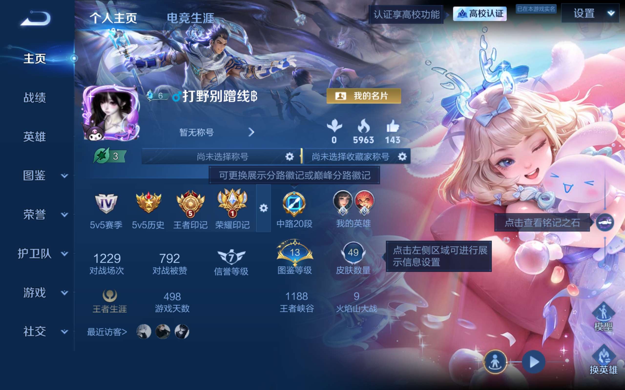 96英雄-49皮肤-安卓QQ-可二次！精品小女号/酷洛米之